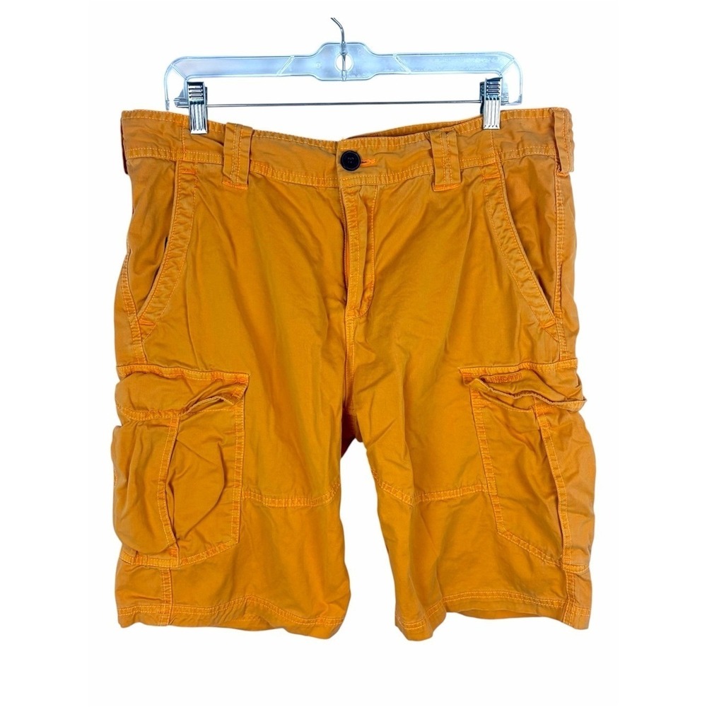 Brunotti Orange Cargo Shorts Men's XL Utility Outdoor 10" Inseam Cotton